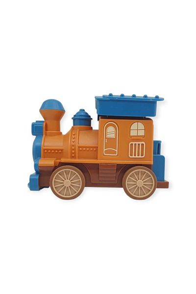 NEZADE STORE Toy Train Go with Light and Sound 14cm - Blue - 8068A