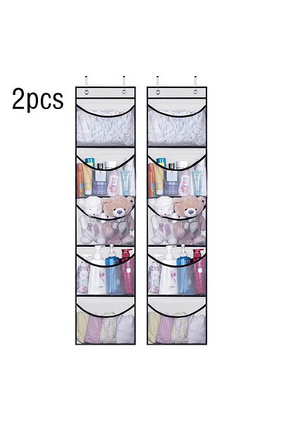 Choice 1-5 Cells white-2pcs Foldable Wall Hanging Shelves Over The Door Clothes Organizer Storage for Close