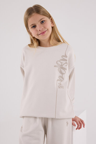 U.S. Polo Assn. Σετ αθλητικής φόρμας με άδεια για κορίτσια κάτω από 2 τεμάχια