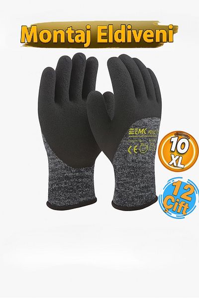 CMC Tools 1752 قفازات التركيب مقاس 10 (12 زوجًا)