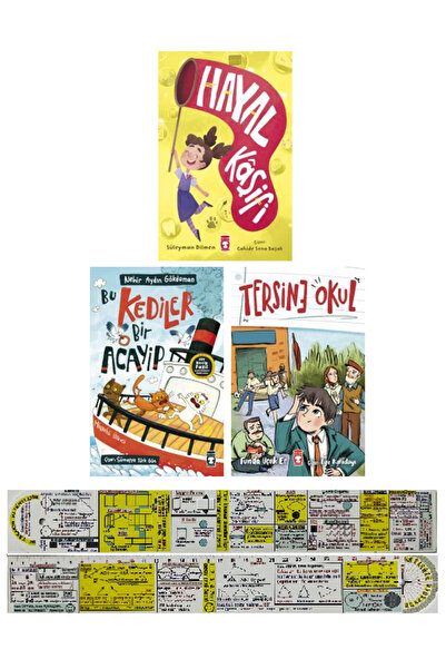 Timaş Çocuk Hayal Kaşifi + Bu Kediler Bir Acayip + Tersine Okul 3 Kitap Set +...