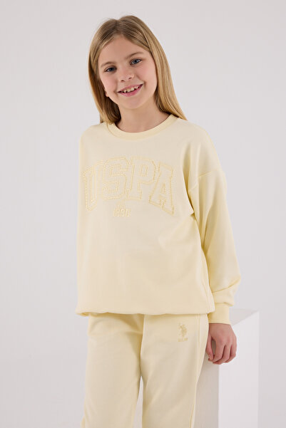 U.S. Polo Assn. Lisanslı Kız Çocuk Alt Üst 2 Parça Eşofman Takımı