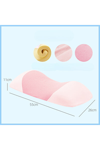 Choice 55X26X11CM Pink Lumbar Support Pillow for Sleeping Memory Foam Back Lu...