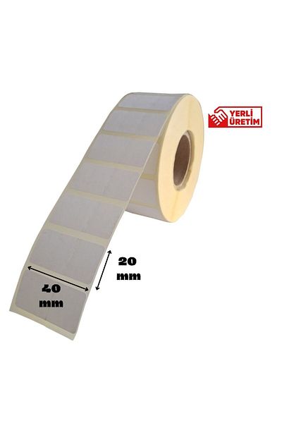 Yamani Display 5 Pcs 40×20 mm Thermal Barcode Label 2000 Rolls