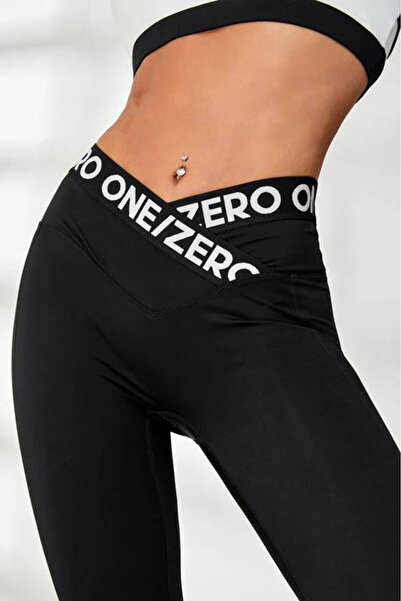 Fizion Colanti dama Zero One cu talie in V, Negru Alb