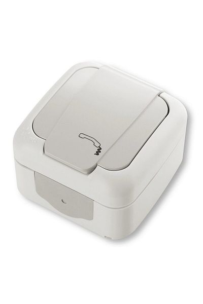 Viko by Panasonic Telephone Socket IP54 Gray Palmiye Viko