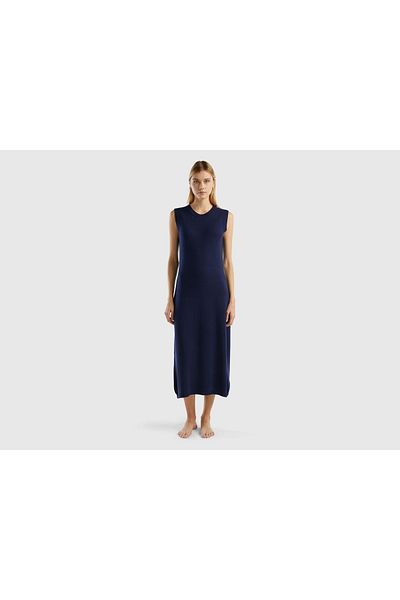 United Colors of Benetton Women's Solid Midi Dress