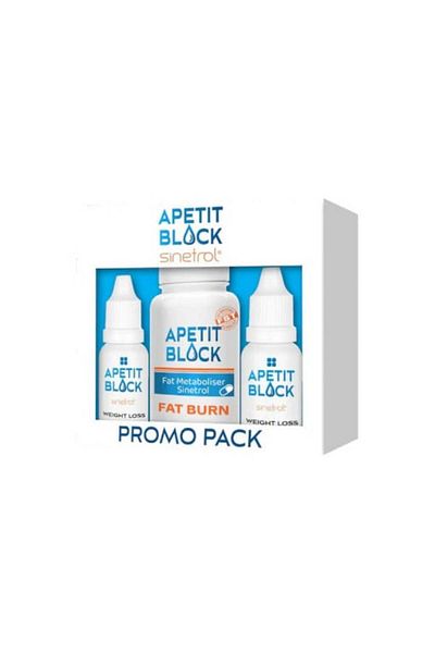 EMPIRE EXPERT PHARMA Pachet pentru slabit 30 capsule + 2 flacoane 15 ml, Apetit Block Sinetrol