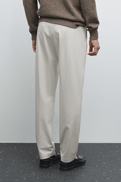 Massimo Dutti Pamuklu tapered fit pantolon
