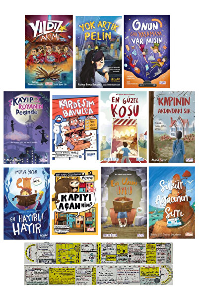 Genç Timaş Ortaokul Dini Çocuk Hikaye Kitapları 11'li Set + Mat. Öğreten Cetvel