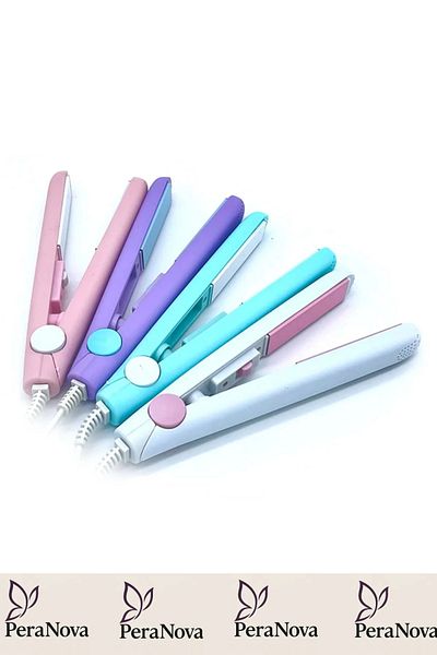 PeraNova Special Production Ceramic Tip Wired Travel Portable 20W Mini Hair Straightener Curling Maker Machine