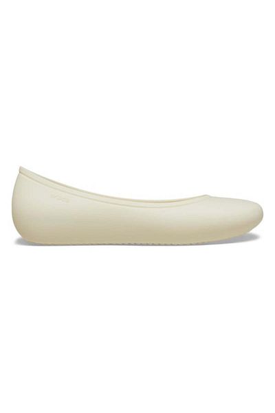 Crocs Balerini Brooklyn Flat 37-38 Eu - W7 Us Bej - Stucco