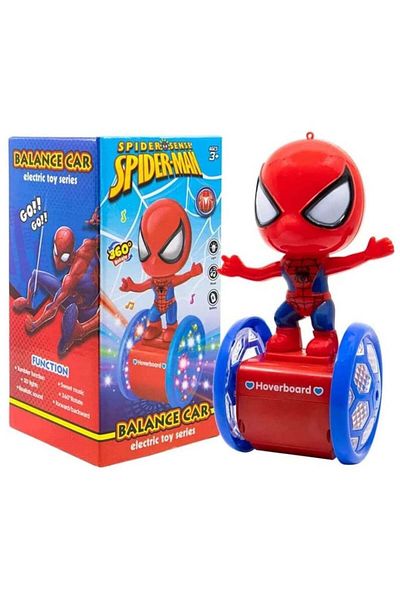 Toybox Superhero Spiderman Balance Car Toy With Flashlight