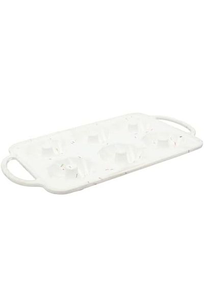 mastergold 6 Cavity Silicone Cake Mold for Baking Cornbread Muffins Brownies Nonstick and Flexible