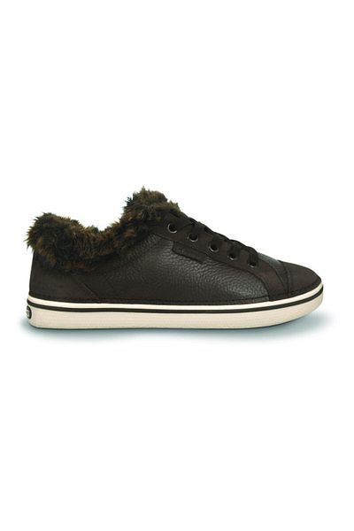 Crocs Women's Hover Lace Up Shoes Fur 36-37 Eu - W6 Us Brown - Espresso/stucco