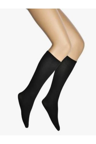 Pardon Thick Knee High Women's Socks 70Den 12Pcs