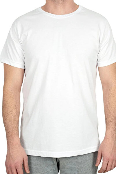 Dolcha Unisex Kaliteli %100 Pamuk Regular Fit Beyaz Günlük Tişört