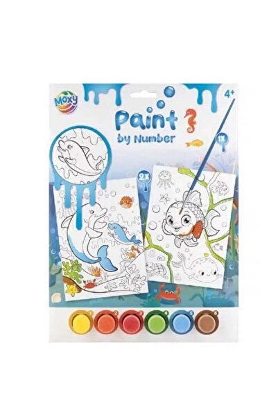 Moxy Set de pictură creativă după numere, A4 Ocean