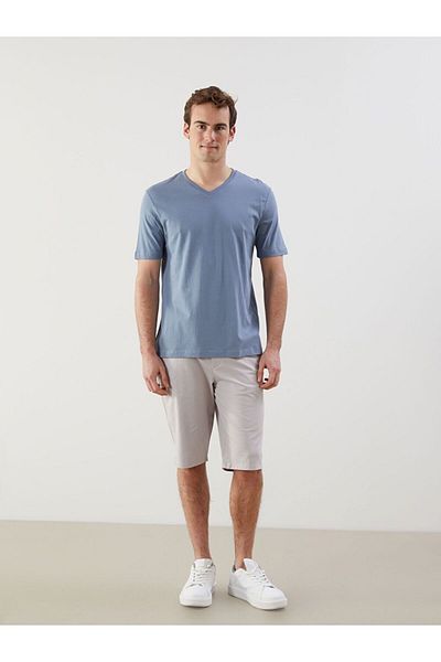 LC Waikiki LCWAIKIKI Classic V-Neck Short Sleeve Combed Cotton Men's T-Shirt
