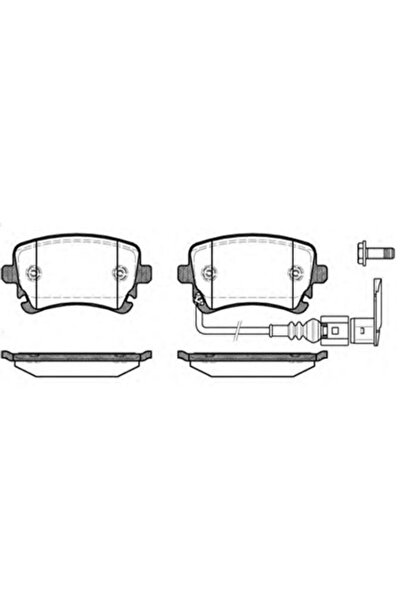MGA بطانة الفرامل الخلفية ترانسبورتر T5/T6 2003>