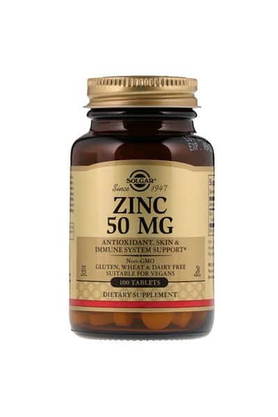 Solgar Zinc 50 mg x 100 tablets
