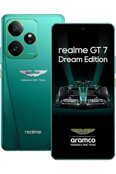 realme GT 7 Dream Edition 5G Dual SIM 16GB RAM 512GB ROM Aston Martin Green - Middle East Version