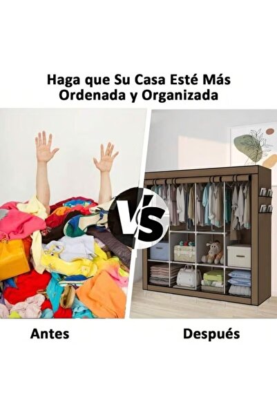 Primo Plus Portable Canvas Fabric Wardrobe Organizer