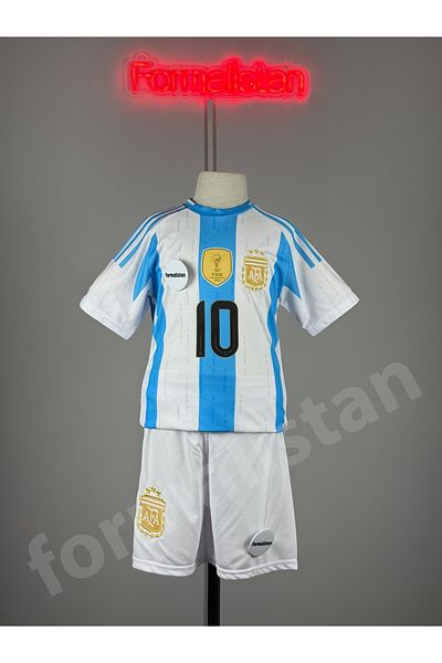 Quaxram SET DE 4 TRIUCURI DE FOTBAL PENTRU COPILĂRI ARJANTINA MESSI