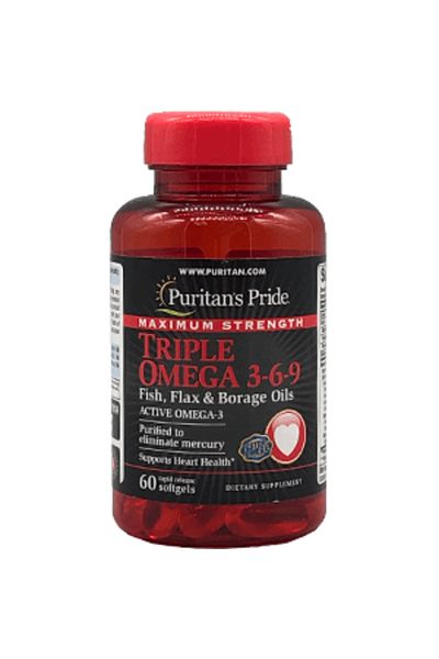 Bayer Puritan's Pride Triple Omega 3-6-9 Softgels 60s