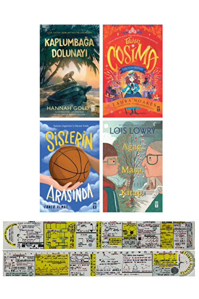 Genç Timaş Kaplumbağa Dolunayı+Talihsiz Cosima+Sislerin Arasında+Ağaç Masa Ki...