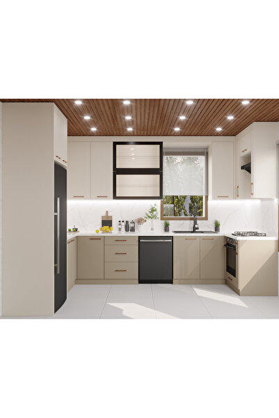 SadeceInterior MUTFAK DOLABI TAKIMI Ölçüye Özel 350 cm( Alt +Üst Takım )