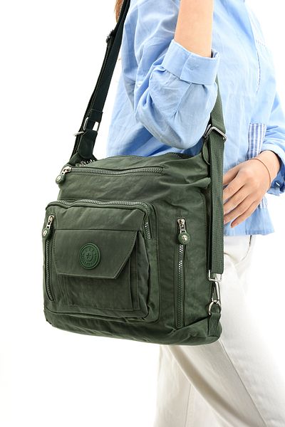 yuzuco Ultra Light Multi-Pocket Waterproof Backpack Unisex Gray (Model: 571-2E)