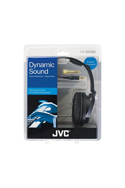 JVC Over-Ear Headphones HA-RX500-E, black-silver