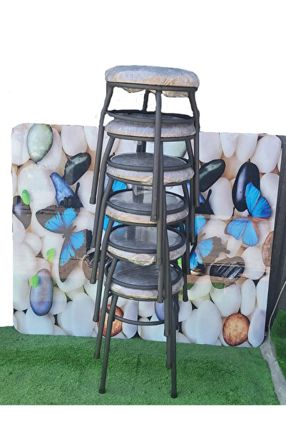 Teknor 6'lı Tabure Statik Ayaklı Kumaş Kaplama