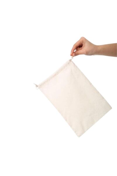 NOLEVA Hambez Bakliyat - Hububat - Baharat Keseleri Farklı Ebatlarda Pamuk Keseler Toplam 10 ADET