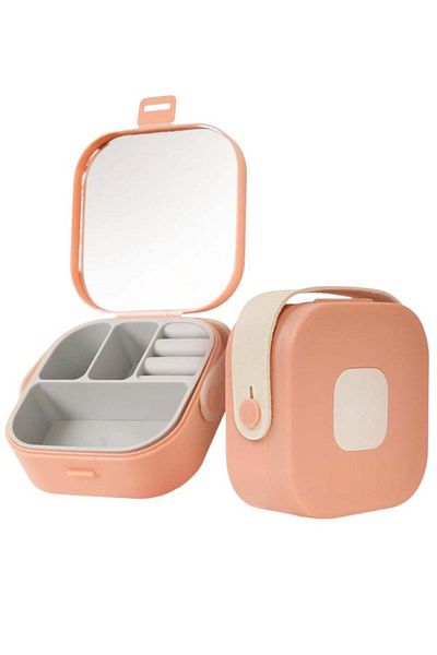 Toybox Toy Box Portable Jewellery Organizer with Zipper | Travel Storage Case for Rings, Earrings & Necklac