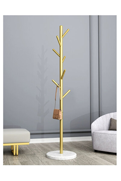 rexa علاقة معاطف معدنية بقاعدة رخامية - حامل أنيق قائم بذاته