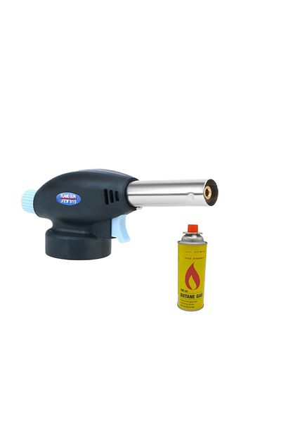 COBI SMART® Gas burner, piezoelectric ignition, 1300°C, compatible with TS-700 cartridges, 1 gas cylinder 400 g
