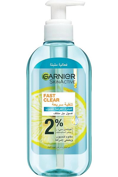 Garnier FAST CLEAR GEL WASH 200ML