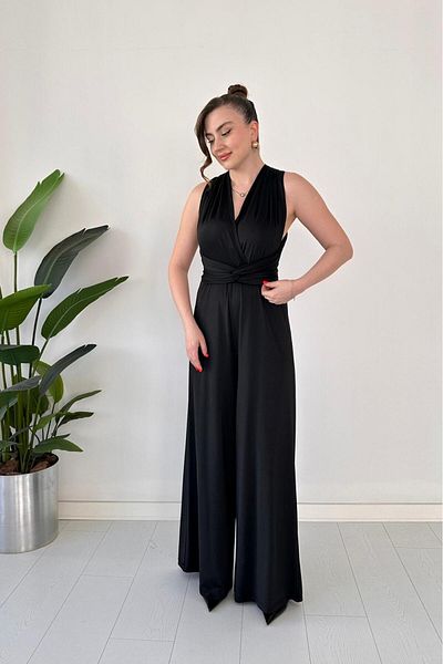 MaziButik Multi-Tie Jumpsuit Black