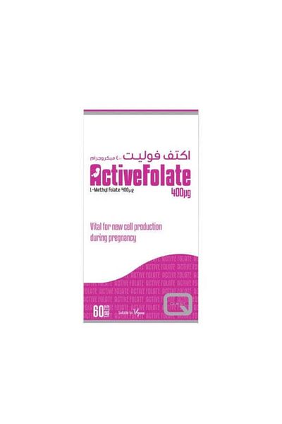 Bayer ACTIVE FOLATE 400MG TAB 60S