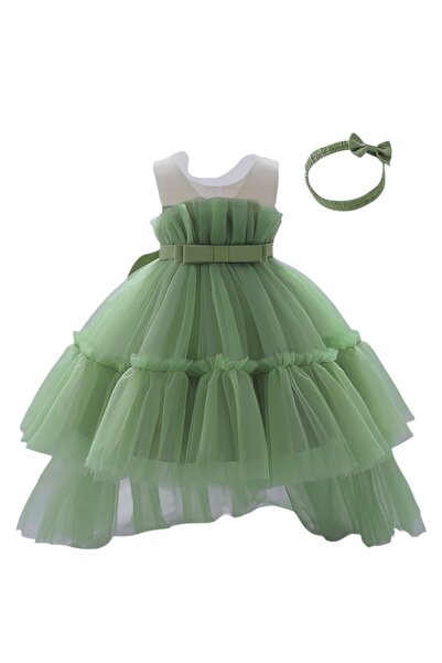 ddaniela دانييلا - مجموعة أنطونيا زيتوني أخضر مع ذيل قصير