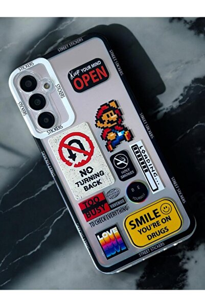 Merwish Samsung Galaxy A56 Compatible Super Mario Pattern Transparent Case Cover