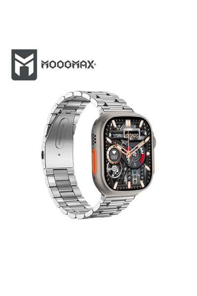 MOOGMAX Ultra Smart Watch 2nd Generation Water Resistant, Answers Calls with Gestures, Wireless Charging, Stylish Sporty Design