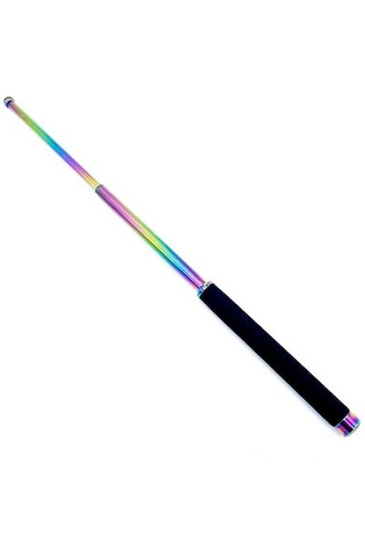 Taggo Baston telescopic profesional Fade, 3 segmente, 65 cm, toc pentru prindere la curea