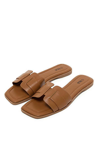 R&B Tan WoMen's's Textured Flat Sandals