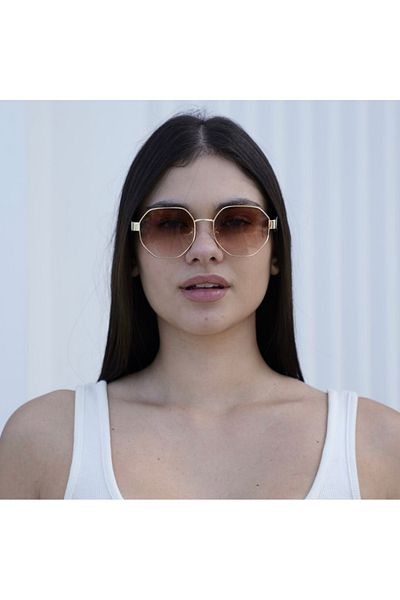 ZAAS Golden Horizon Sunglass ‚ Gold Frame Women‚Äôs Fashion Sunglasses