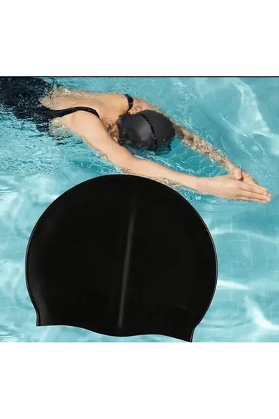 Swimmer 1Psc Swim Hat Adult Silicone Unisex Multicolor