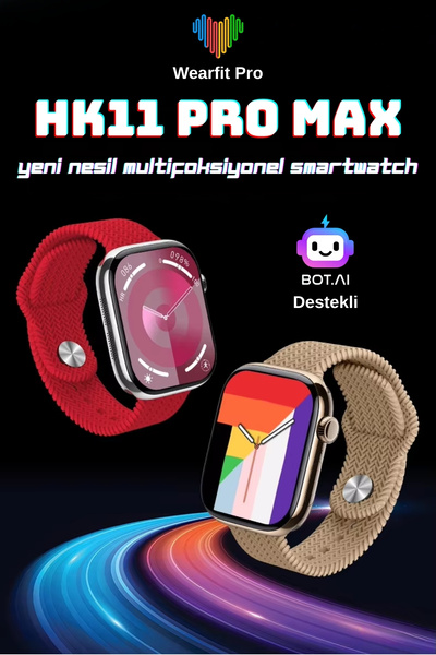 Wearfitpro HK11 Pro Max 49mm Amoled Ekran Yeni Nesil Chat Bot Destekli Yeni Ö...