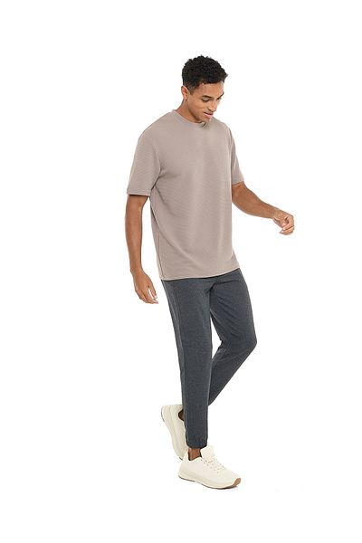 R&B Anthra Melange MCF-KNIT JOGGER-S-XXL
